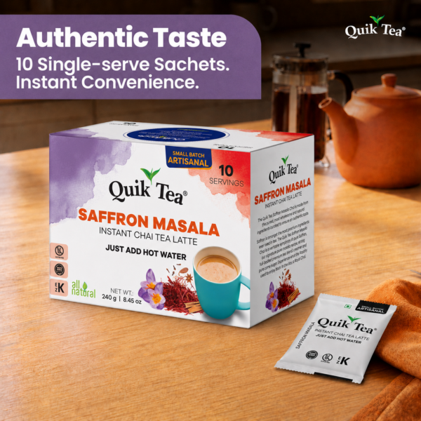 Saffron Masala Chai Tea Latte - 10 Count