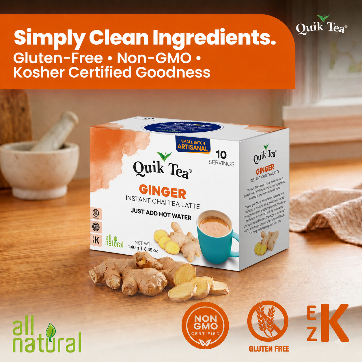 Ginger Chai Tea Latte – 10 Count
