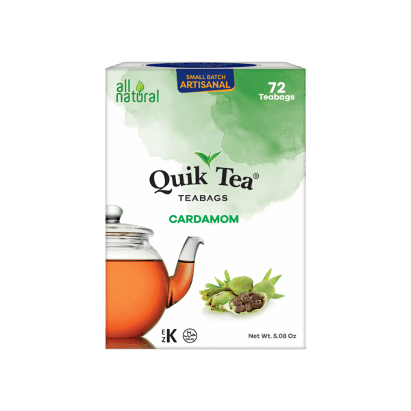 QuikTea Assam Tea with Cardamom Teabags – 72 Count