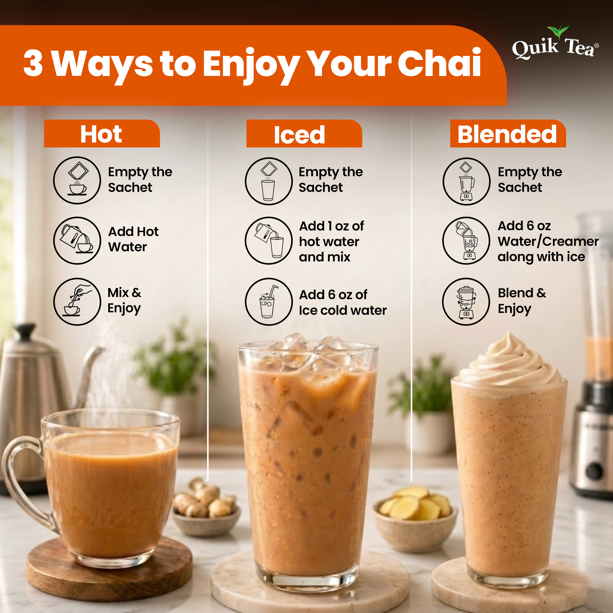 Ginger Chai Tea Latte – 10 Count