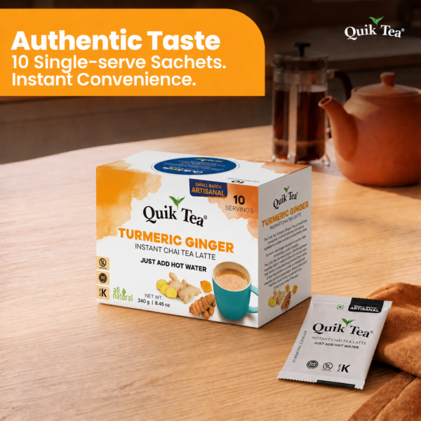 Turmeric Ginger Chai Tea Latte - 10 Count