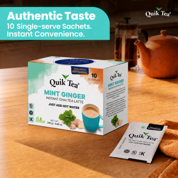 Mint Ginger Chai Tea Latte - 10 Count