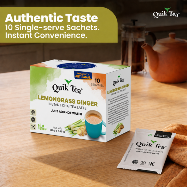 Quik Tea Lemongrass Ginger Chai Tea Latte