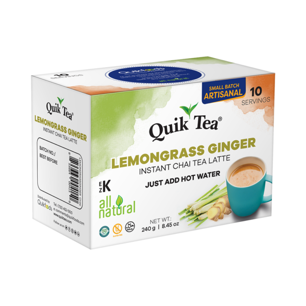 Lemongrass Ginger Chai Tea Latte | Instant Chai Tea Latte | QuikTea.com