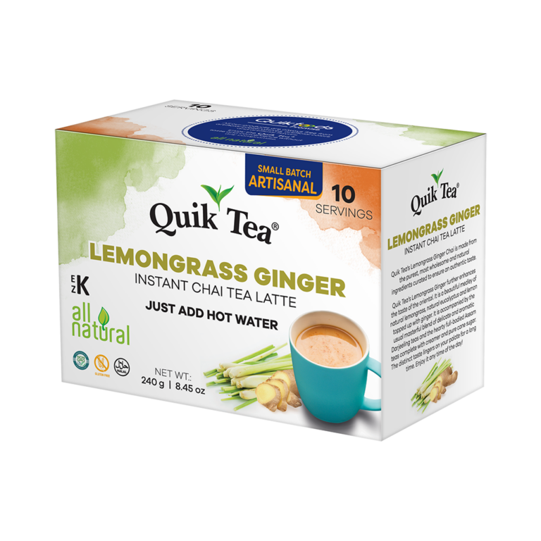 Lemongrass Ginger Chai Tea Latte | Instant Chai Tea Latte | QuikTea.com