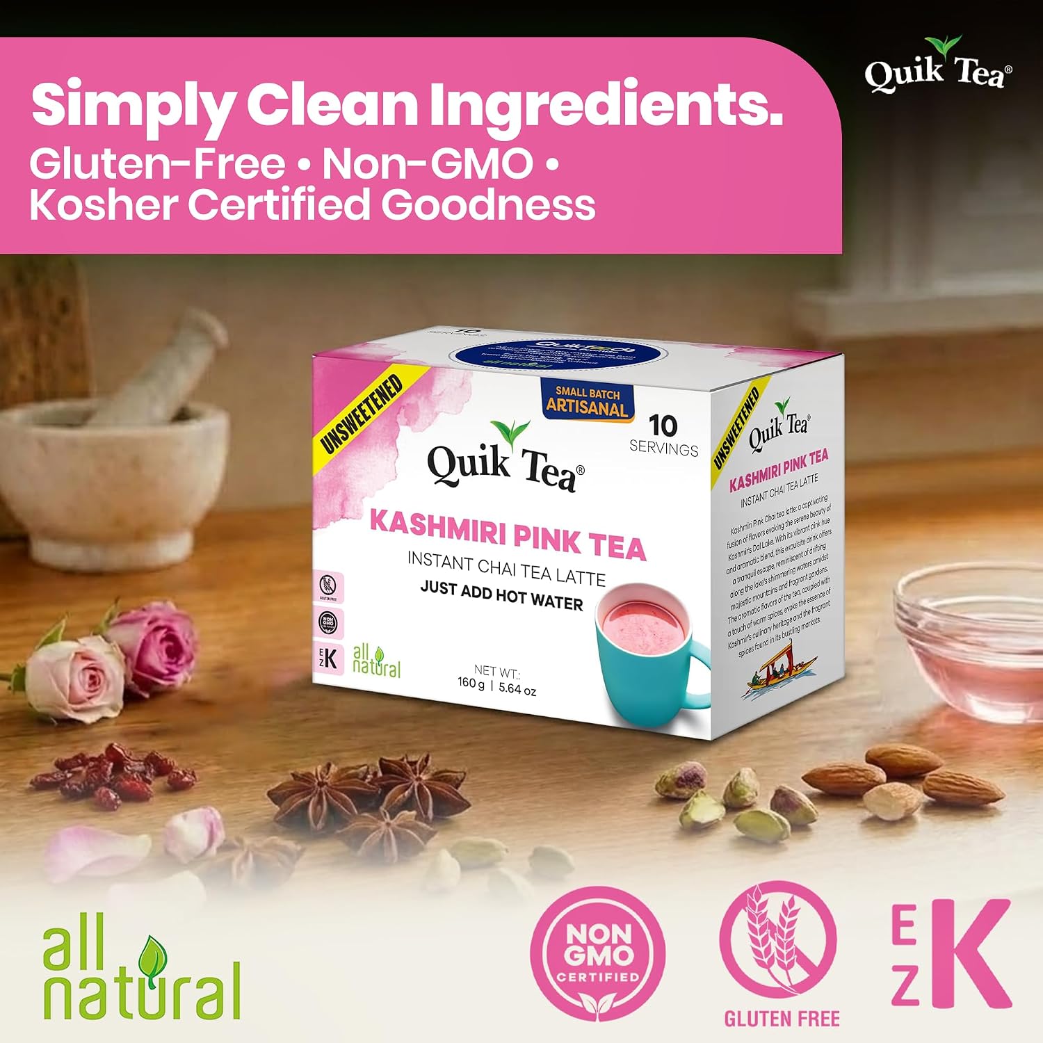 Unsweetened Kashmiri Pink Tea