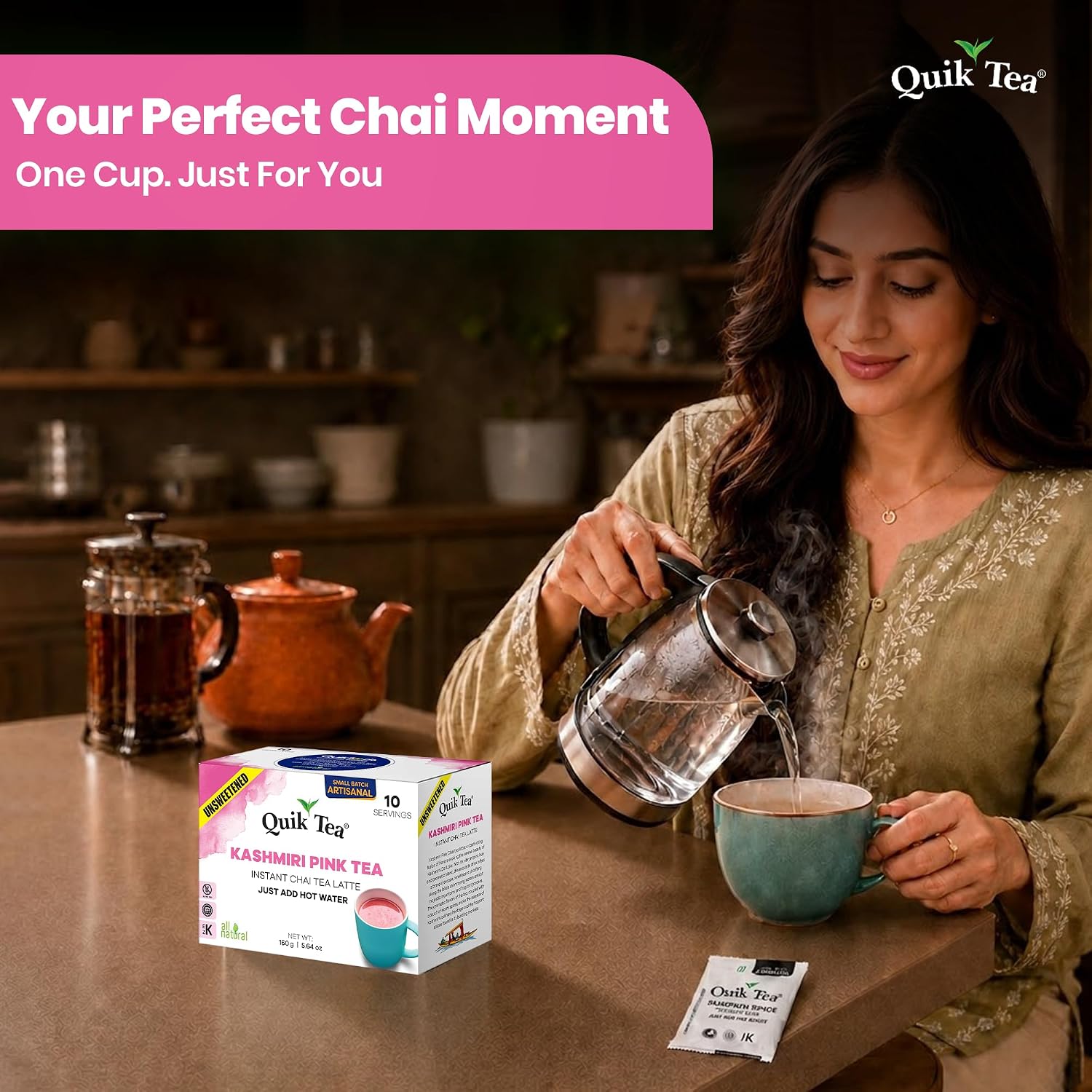 Unsweetened Kashmiri Pink Tea